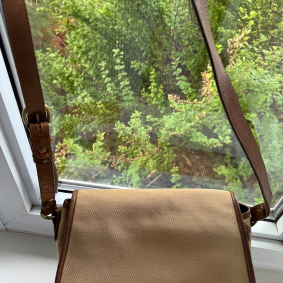 Ghurka Vintage No. 19 "The Pouch" khaki twill and leather purse - Picture 9 of 9